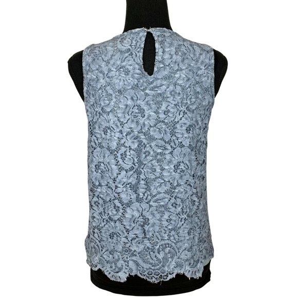 2/$15 - KISMET Blue Lace Sleeveless Top - Picture 5 of 8